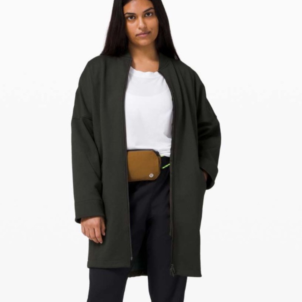 Lululemon Take A Stroll Jacket Heathered Dark Olive